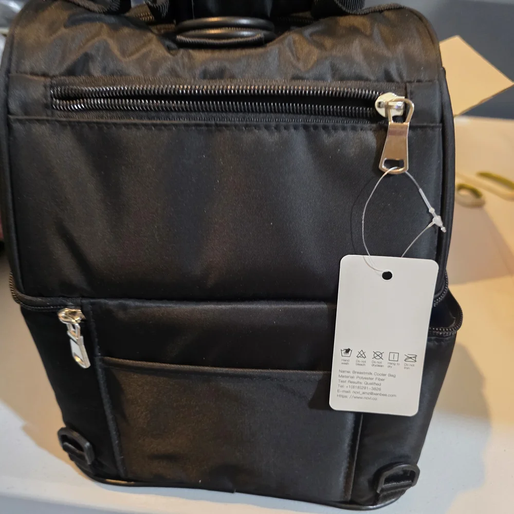 Black Breastmilk Cooler Bag